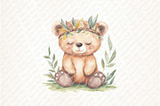 Watercolor Boho Woodland Animal Clip, an Illustration by Watercolor design (Thumbnail 8 of 12)