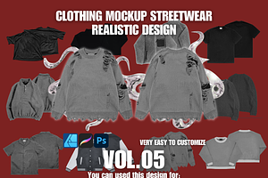 Realistic Clothing Mockup Pack