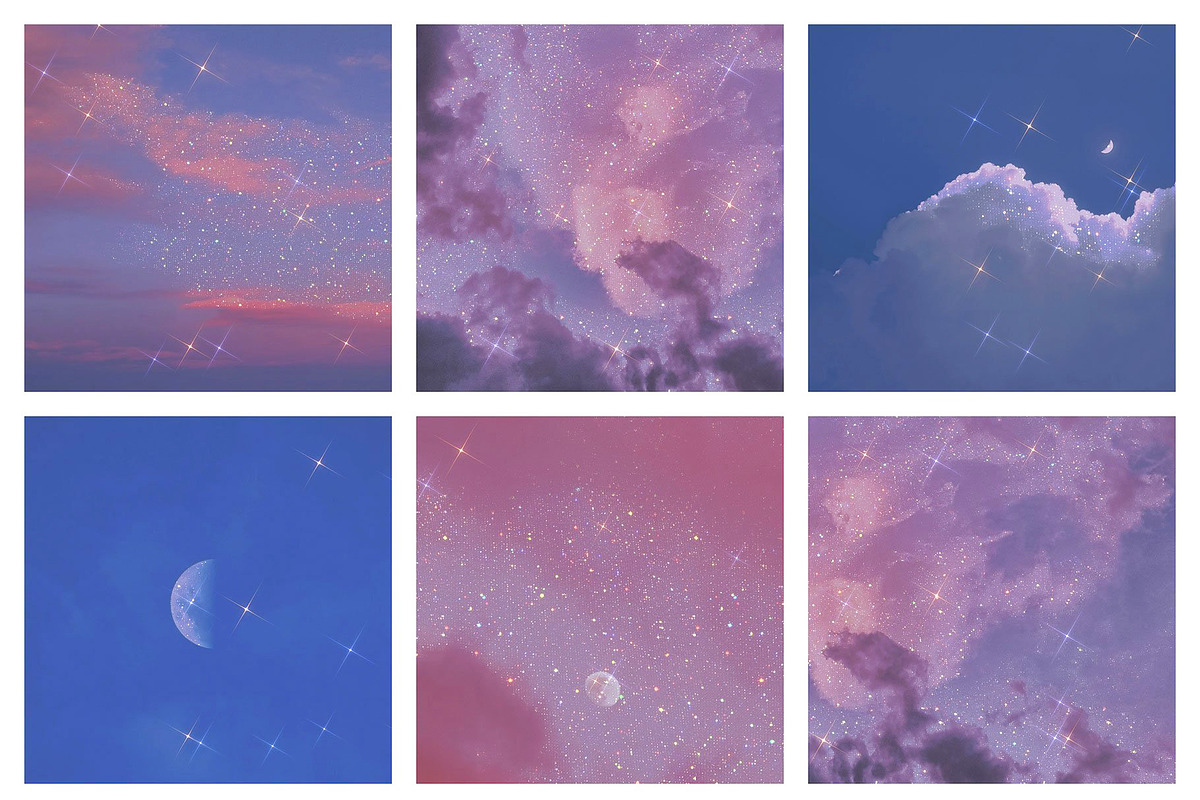 Aesthetic Sky Backgrounds, a Texture Graphic by by creative paper (Photo 9 of 11)