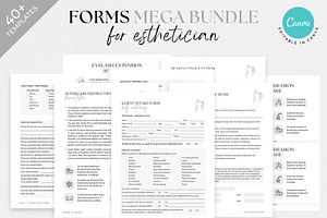 Esthetician intake form