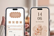 Brown iOS Wallpaper Icons Theme, a Background Graphic by BeeRubby (Thumbnail 6 of 10)