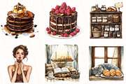 Watercolor Chocolate Heaven Clipart, an Illustration by OK Design (Thumbnail 4 of 5)