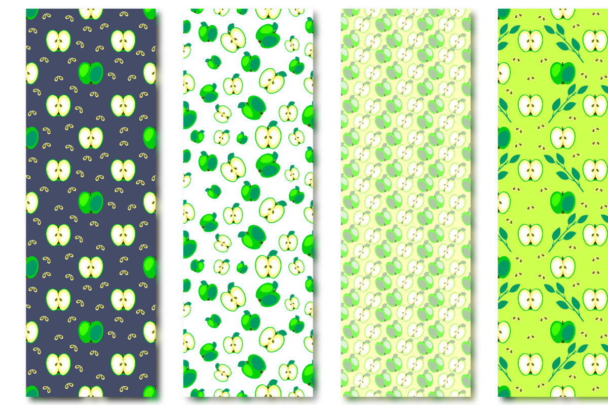 Seamless Patterns with Fruits, a Pattern Graphic by Valentain_Jevee