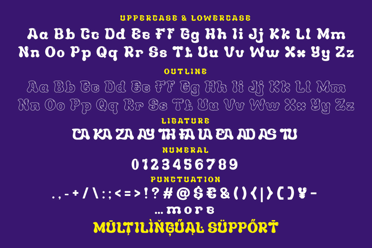Ayixol - Display Bubble Font, a Handwritten Font by twinstd (Photo 9 of 9)