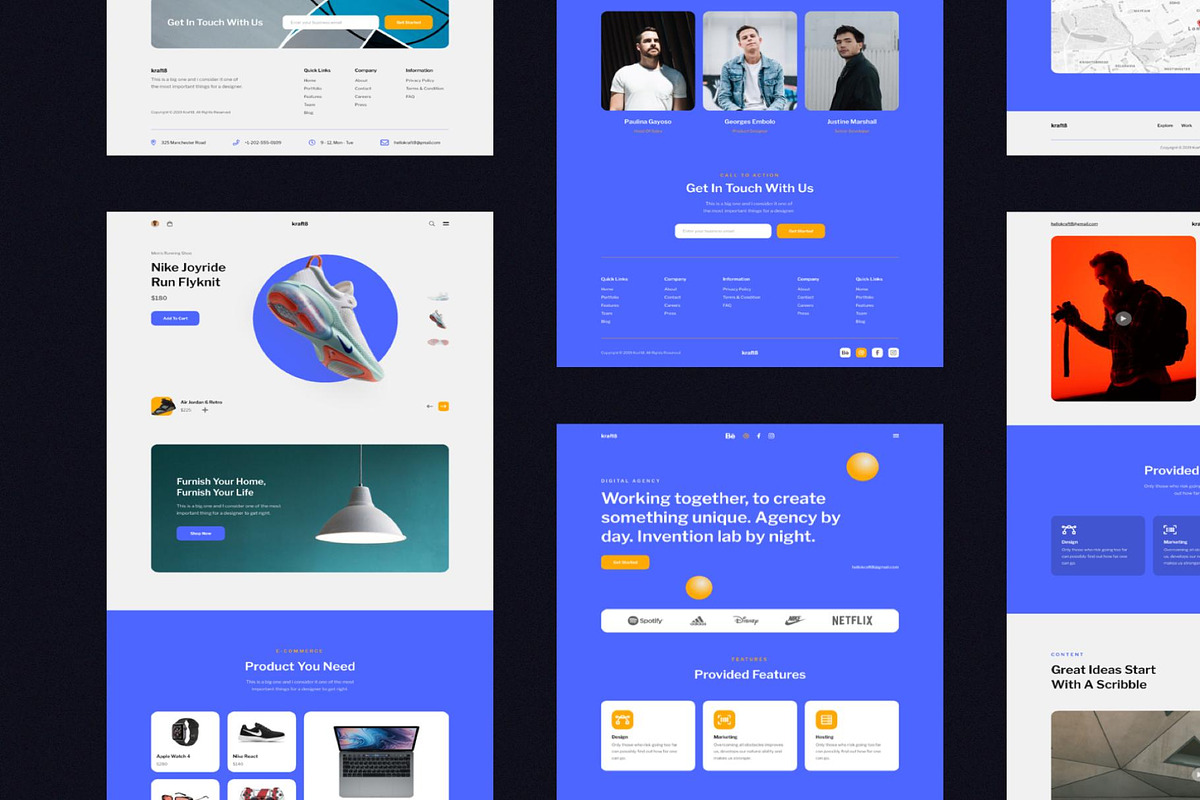Kraft Web UI Kit, an UI Kit Template by Lumina_ui_ux202 (Photo 9 of 10)