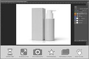 Cosmetic Pump Bottle Packaging M PSD, a Packaging Mockup by Bruno's Shop (Thumbnail 2 of 3)