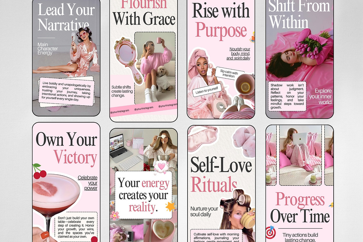 Girly Instagram Templates preview 2