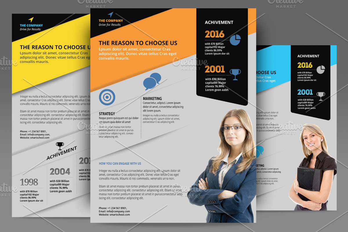Corporate Flyer Templates, a Flyer Template by Aabhaas (Photo 2 of 3)