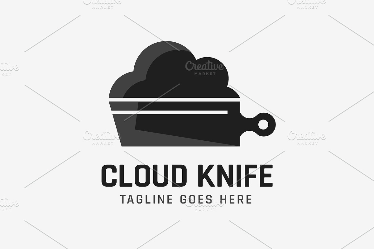 Cloud Knife Logo - Cooking Logo, a Branding & Logo Template by Creattlle (Photo 2 of 4)