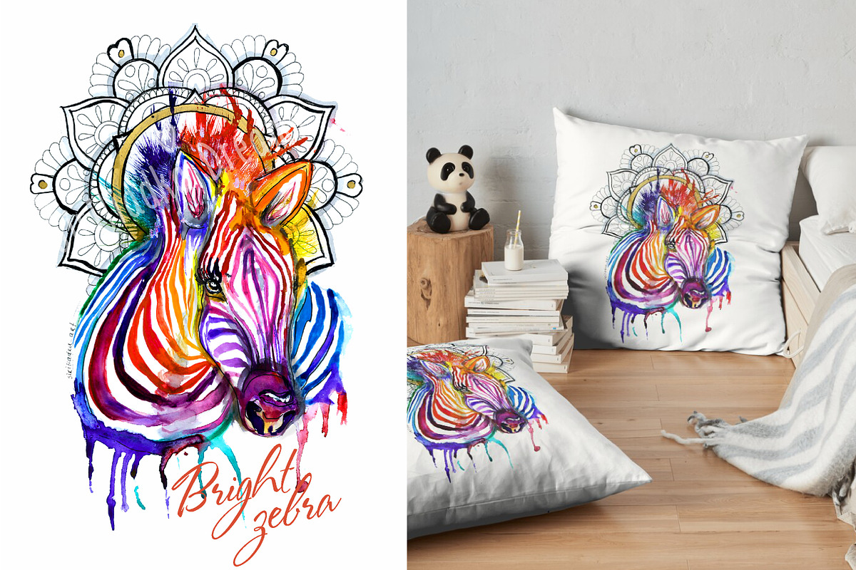 Set of bright watercolor animals, an Animal Illustration by Siriliadka Dreams (Photo 4 of 11)