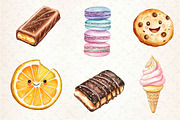 Kawaii Glitter Food Clipart, an Illustration by Dream Creation (Thumbnail 2 of 6)
