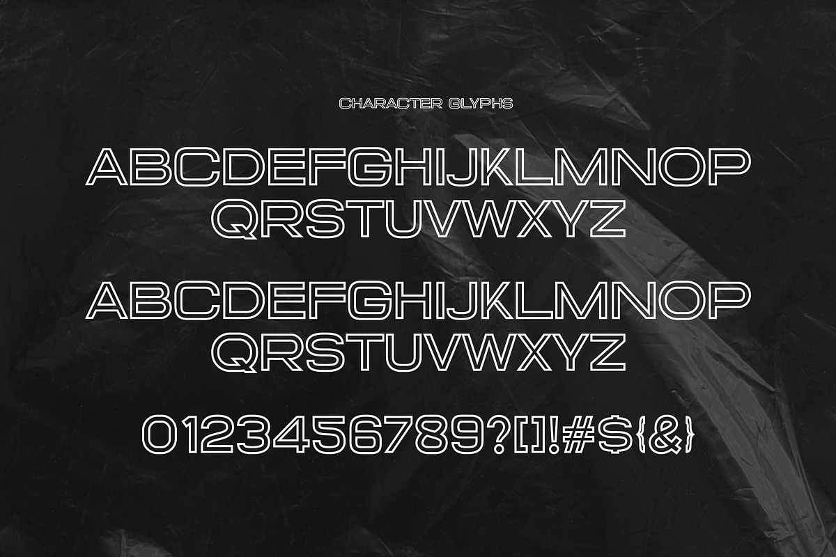 New Expanded Opentype Font, a Sans Serif Font by Graphicxell (Photo 6 of 7)