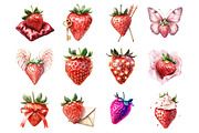 Strawberries Valentine, an Illustration by Design Market (Thumbnail 2 of 2)
