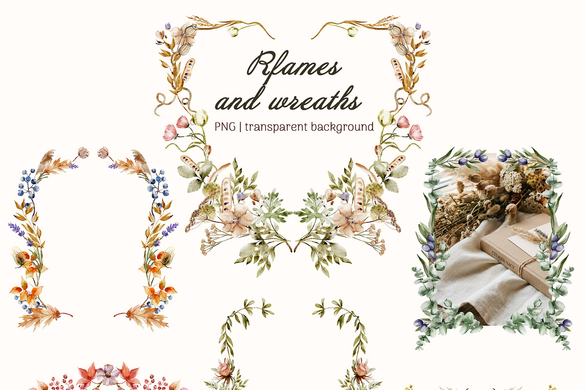 Autumn meadow Watercolor Floral, a Seasonal Illustration by Pattern + watercolor (Photo 3 of 14)