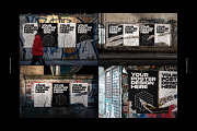 Urban Poster Wall Mockups, a Print Template by FLYERWRK (Thumbnail 11 of 11)