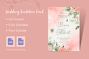 Wedding Invitation Template Card A5, an Invitation Template by Design Scribble (Thumbnail 1 of 4)