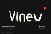 Vinew - Handwritten Display Typeface, a Handwritten Font by Lettra Studio (Thumbnail 1 of 17)