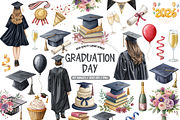 Class of 2026 Graduation Clipart, an Illustration by TatiMockup (Thumbnail 1 of 4)