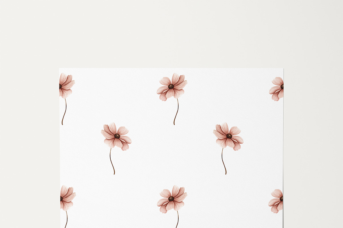 Watercolor Boho Fall Dusty Rose Set, a Decorative Illustration by Carol Lozove (Photo 68 of 74)