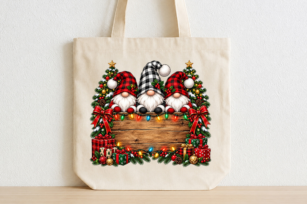 Christmas Gnome Custom Sign PNG, a Seasonal Illustration by CraftArtStudio (Photo 2 of 4)