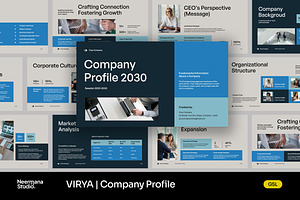 VIRYA | Marketing Agency Profile GSL, a Presentation Template by Neermana