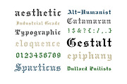 Gothicplate, a Blackletter Font by Loudoun Design Co. (Thumbnail 8 of 9)