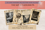 SURREAL ASYLUM JUNK JOURNAL PAGES, a Person Illustration by Daring Digies (Thumbnail 4 of 7)