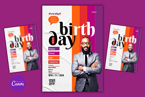 Birthday Party Flyer Template, a Marketing Template by Mishek Munene