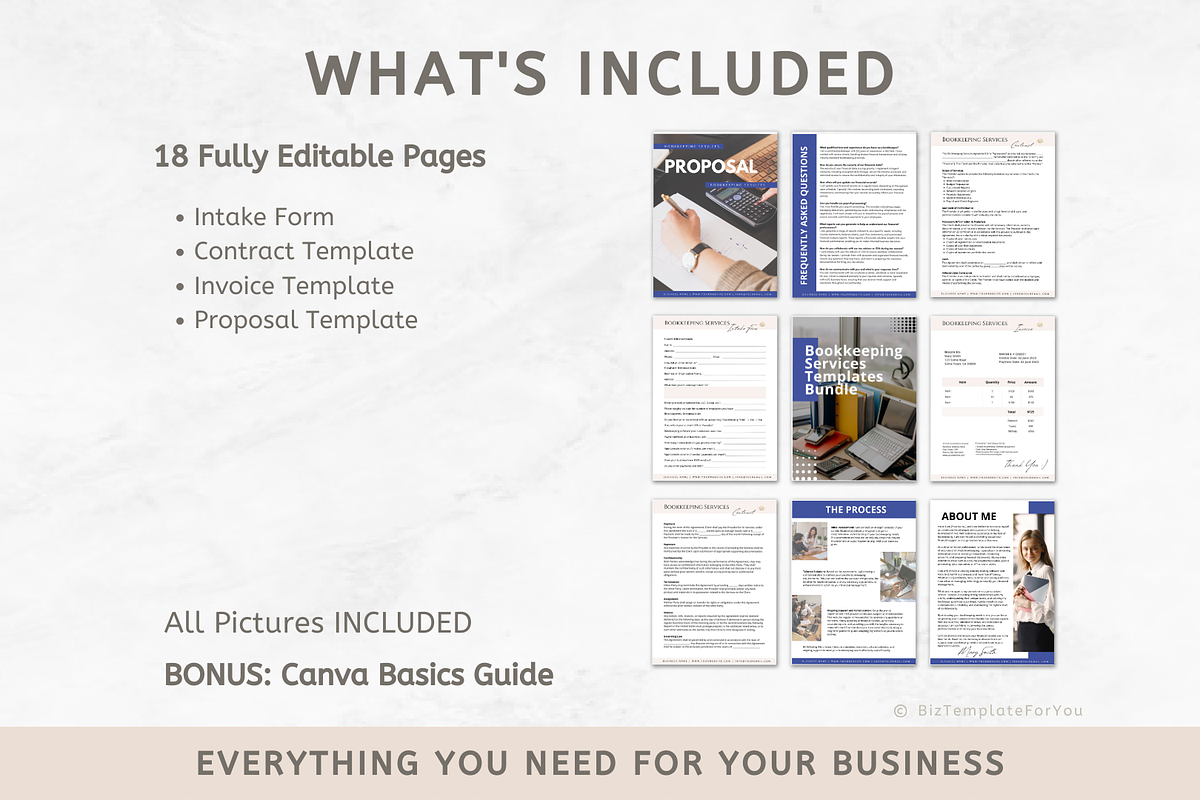 Bookkeeping Services Template Bundle, a Branding & Logo Template by BizTemplateForYou (Photo 5 of 8)