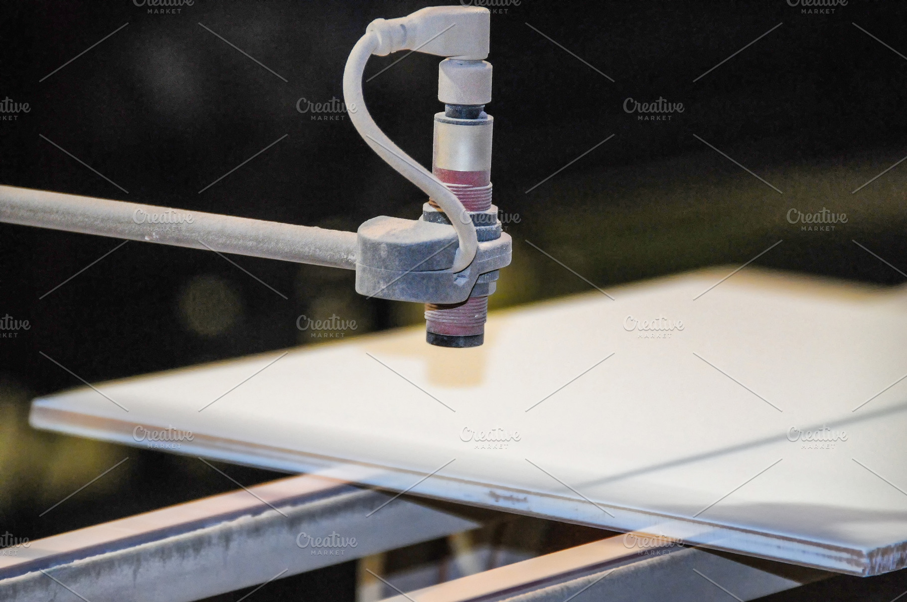 Industrial Ceramic Tile Sprayer Nozzle Close-Up, an Industrial Photo by Davizro's Market