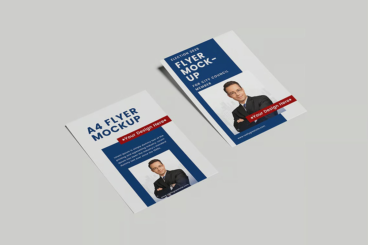 Flyer mockup, an Advertising Mockup by Se٧enStudio (Photo 2 of 4)