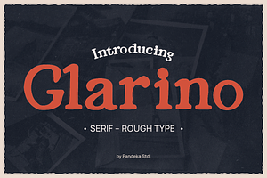 Glarino - Vintage Serif Font, a Serif Font by Pandeka Studio