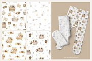 Floral kittens - clipart & patterns, an Animal Illustration by polikarpovaart (Thumbnail 11 of 15)