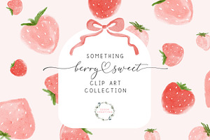 Berry Sweet Strawberry Fruit Clipart