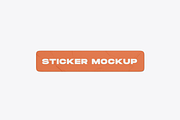 Glued Sticker Mockup, a Merchandise Mockup by Mockupdaddy (Thumbnail 7 of 13)