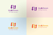 Up & Down Logo, a Branding & Logo Template by Dotnpix
