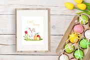 Watercolor Easter bunny, a Seasonal Illustration by LeriaArt watercolor (Thumbnail 7 of 13)