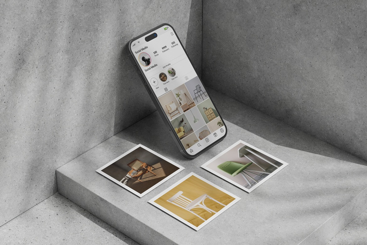 Social Media Post Mockup, an iPhone Mockup by Pexelyou (Photo 2 of 5)