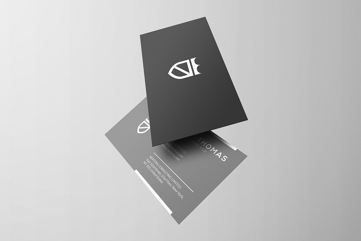 Minimal Grey Business Card, a Business Card Template by Marvel (Photo 2 of 5)