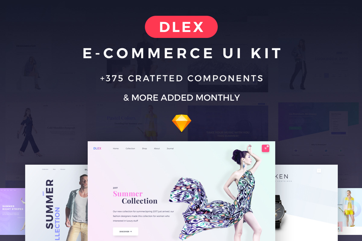 Dlex E-Commerce UI Kit Ultimate, an UI Kit Template by MahamedElgendy (Photo 1 of 7)