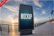 Billboard Beach Promenade Fishey PSD, an Advertising Mockup by Bruno's Shop (Thumbnail 1 of 3)