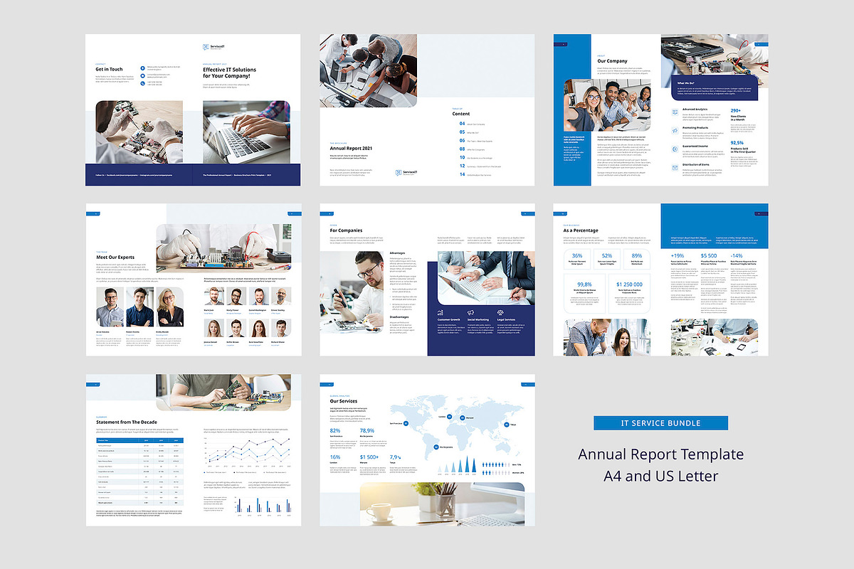 IT Service Business Brochure Bundle, a Brochure Template by artbart (Photo 2 of 10)