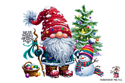 Snowman Gnome PNG Clipart, a Graphic by Clipart Bloom (Thumbnail 4 of 12)