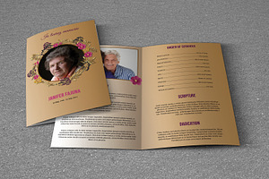 Funeral Program Template-T718