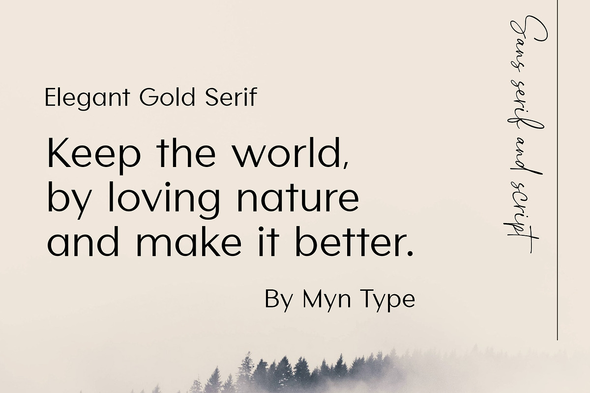 Elegant Golden - Font Duo, a Script Font by Myn Type (Photo 2 of 13)