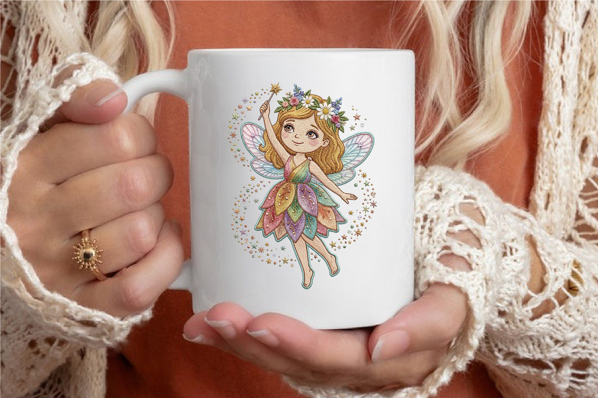 Cute Fairy Girl Sublimation Design, an Illustration by designcity5 (Photo 4 of 4)