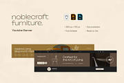 Noblecraft Furniture Youtube Banner, a Social Media Template by VUNIRA (Thumbnail 1 of 3)