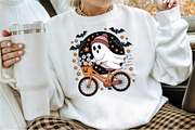 Cute Ghost Halloween Fall Autumn PNG, an Illustration by Sublimation Artist (Thumbnail 3 of 9)