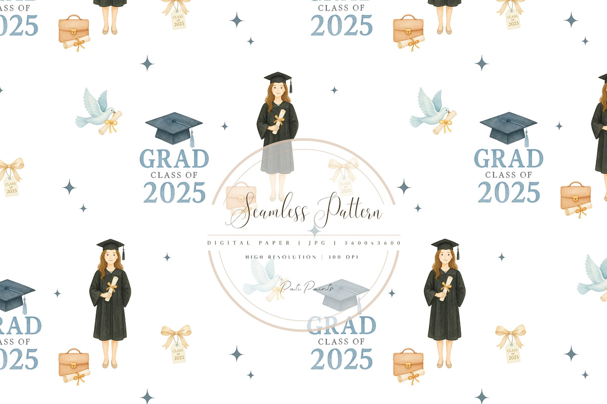 Watercolor Graduation Collection, an Illustration by Pati Paints (Photo 8 of 11)