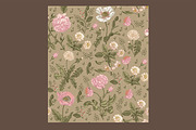 6 Seamless Flowers Roses Pattern, a Pattern Graphic by Vintage (Thumbnail 4 of 7)